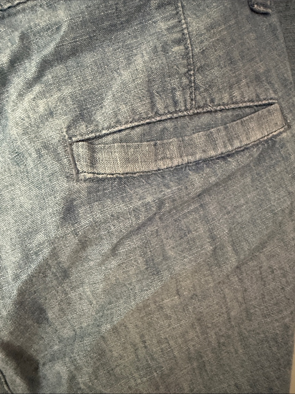GAP Chambray Straight Leg Pants in Light Blue Size 2 - Picture 8 of 9